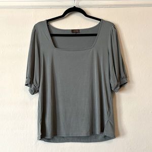 Seafoam Green Short Sleeve Blouse